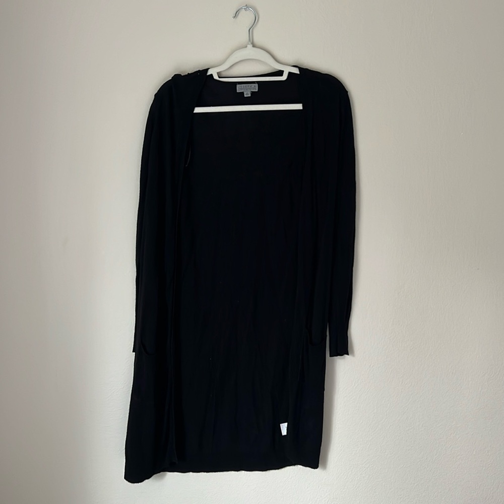Black long cardigan
